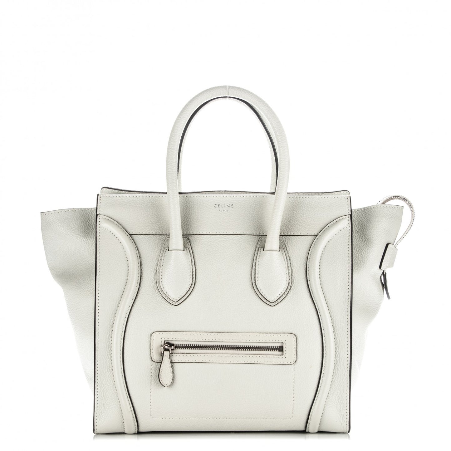Drummed Calfskin Mini Luggage Lune