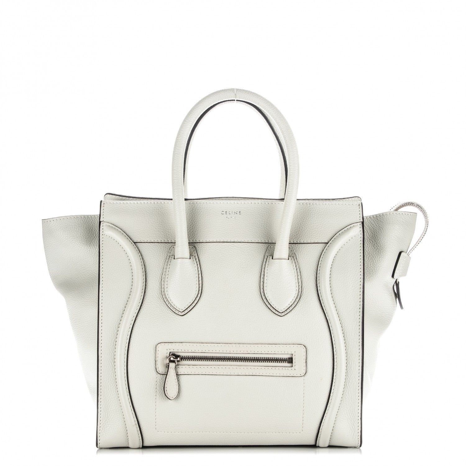 Celine Drummed Calfskin Mini Luggage Lune 1 of 7