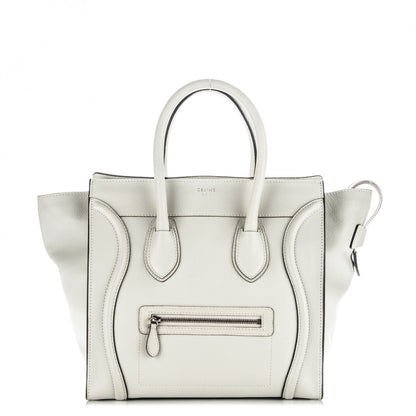 Celine Drummed Calfskin Mini Luggage Lune 1 of 7