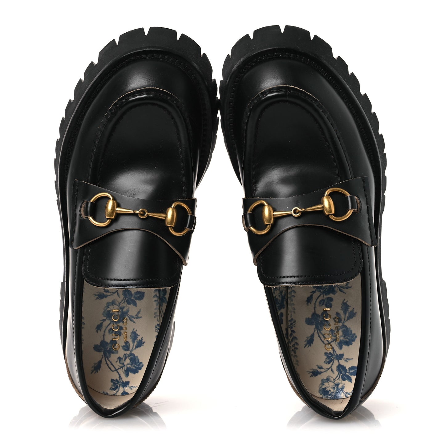 Cordovan Lux Womens Harald Horsebit 25mm Platform Loafers 38 Black