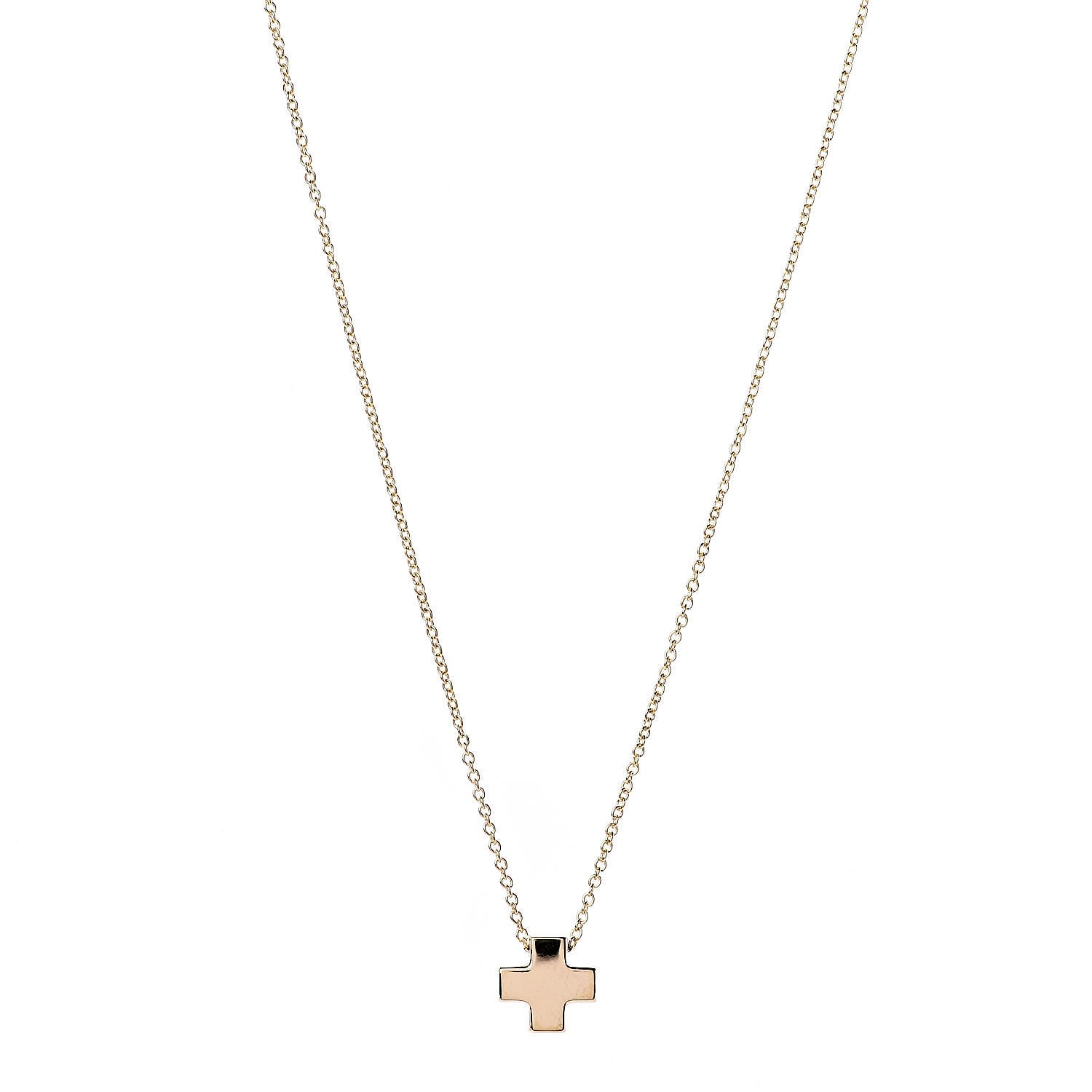 Tiffany 18K Yellow Gold Cruciform Cross Pendant Necklace 1 of 7