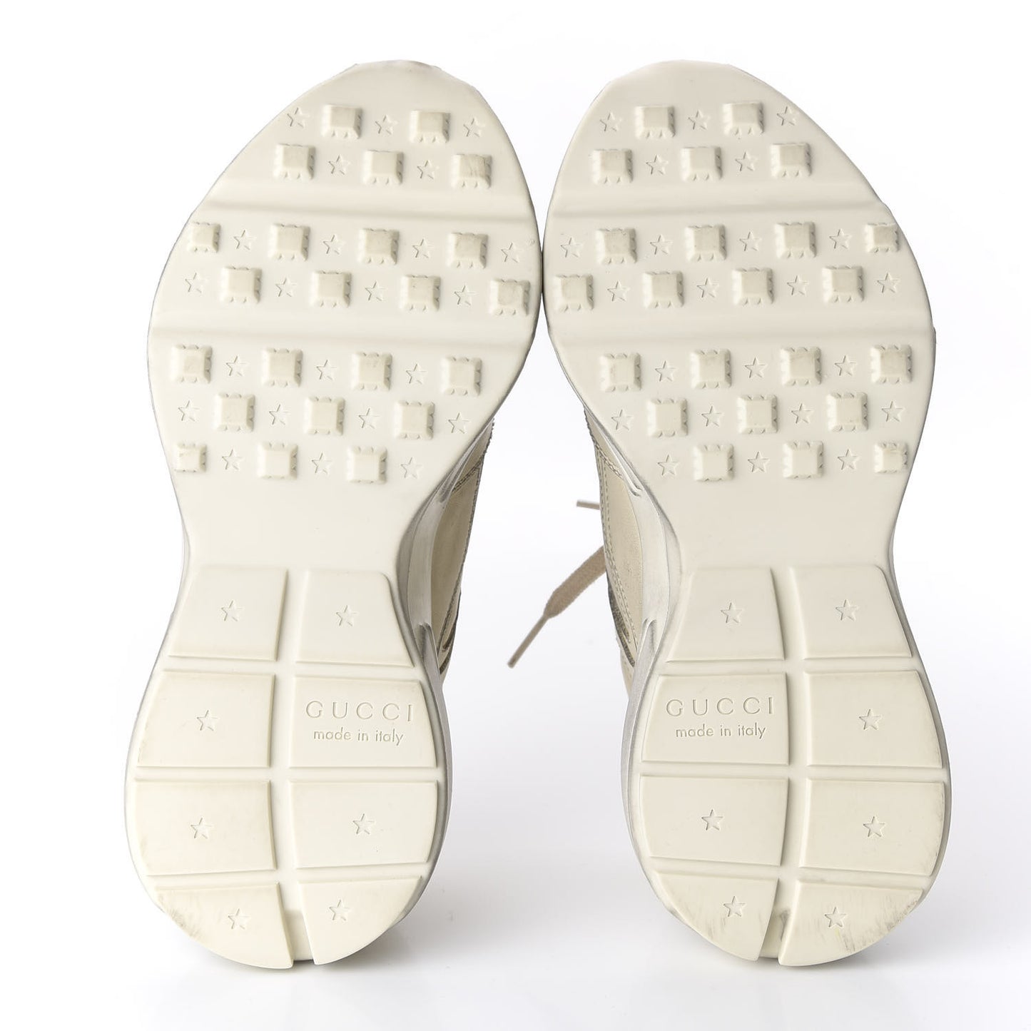 Soft Calfskin Womens Rhyton Sneakers 38 Ivory