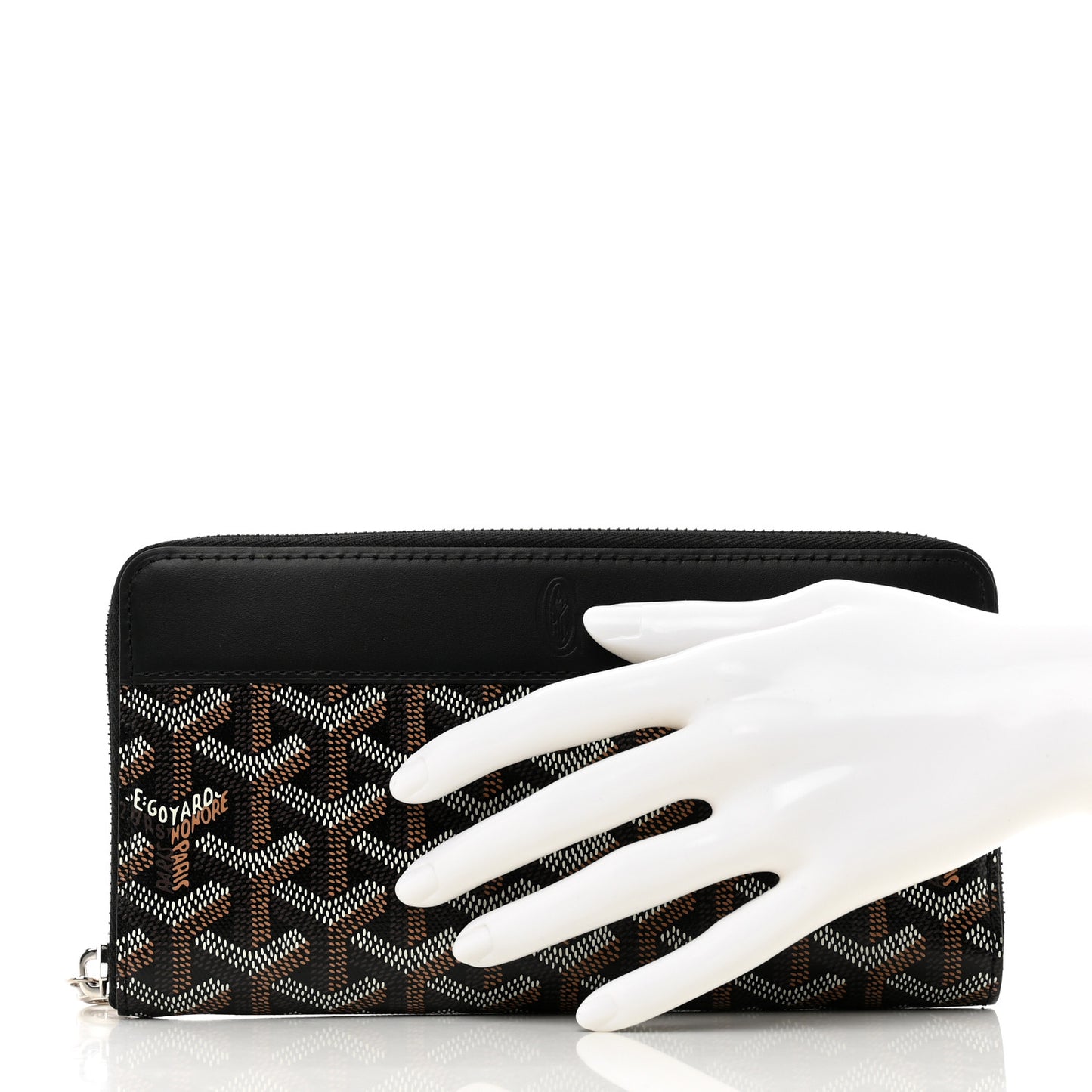 Goyardine Matignon Zip Around GM Wallet Black
