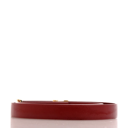 Louis Vuitton Calfskin Embossed 20MM LV Initiales Belt 80 32 Red 2 of 7