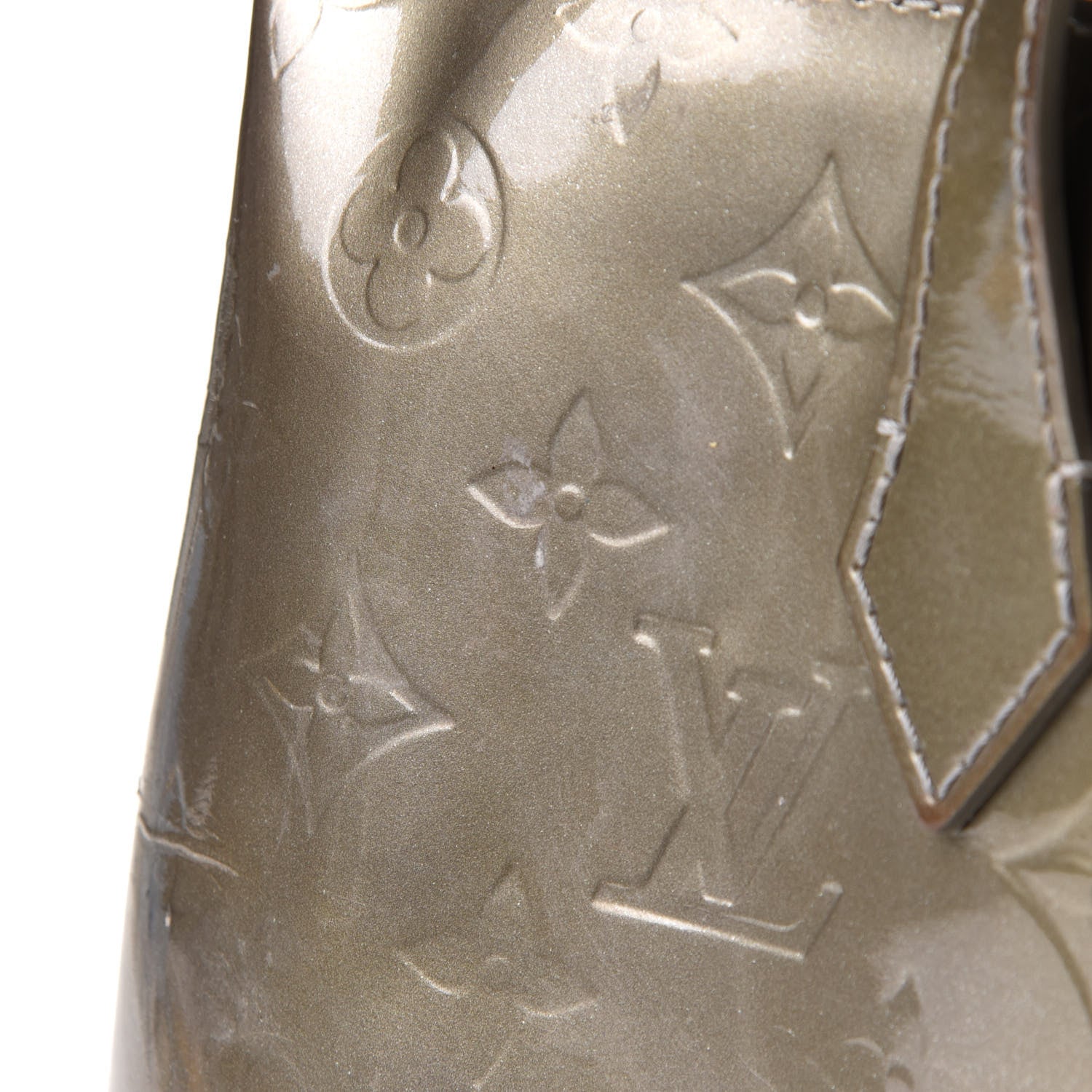 Louis Vuitton Vernis Wilshire PM Gris Art Deco 9 of 14