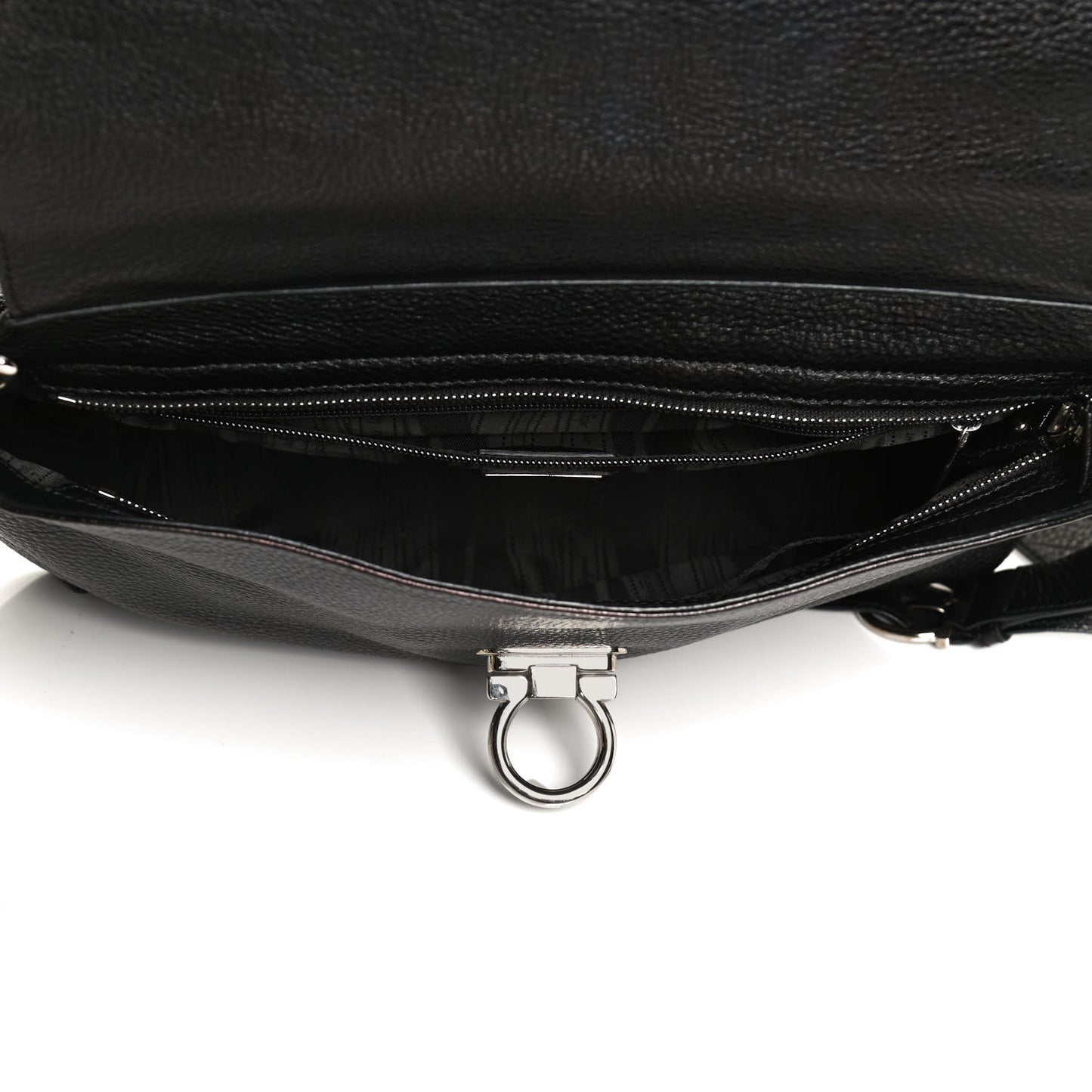 Calfskin Sofia Gancini Satchel Black