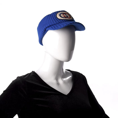 Gucci Wool Interlocking G Patch Visor L Blue 2 of 9