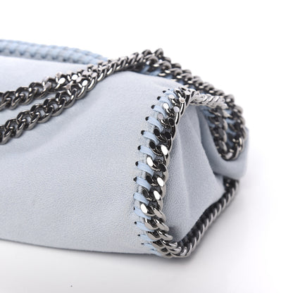 Stella McCartney Shaggy Deer Mini Falabella Fold Over Tote Light Blue 10 of 10