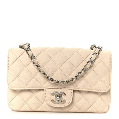 Chanel Caviar Quilted Mini Rectangular Flap Light Beige 1 of 12