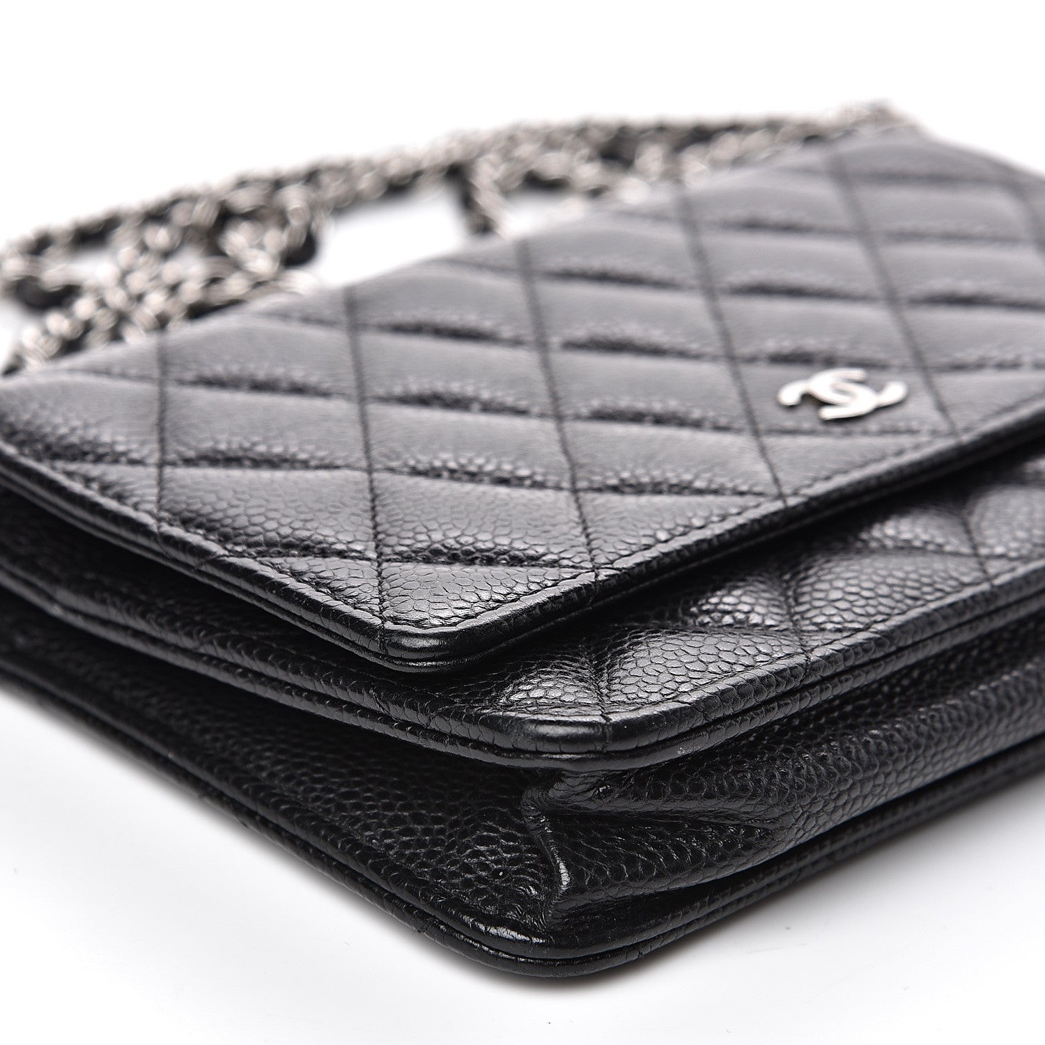 Chanel Caviar Quilted Wallet On Chain WOC Black 9 of 11