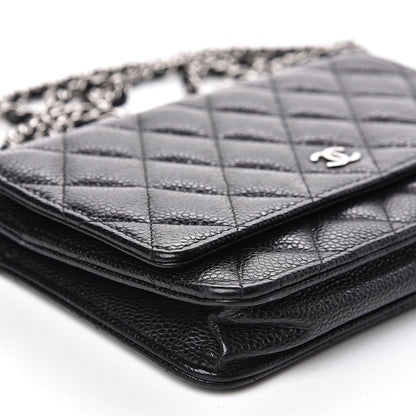 Chanel Caviar Quilted Wallet On Chain WOC Black 9 of 11