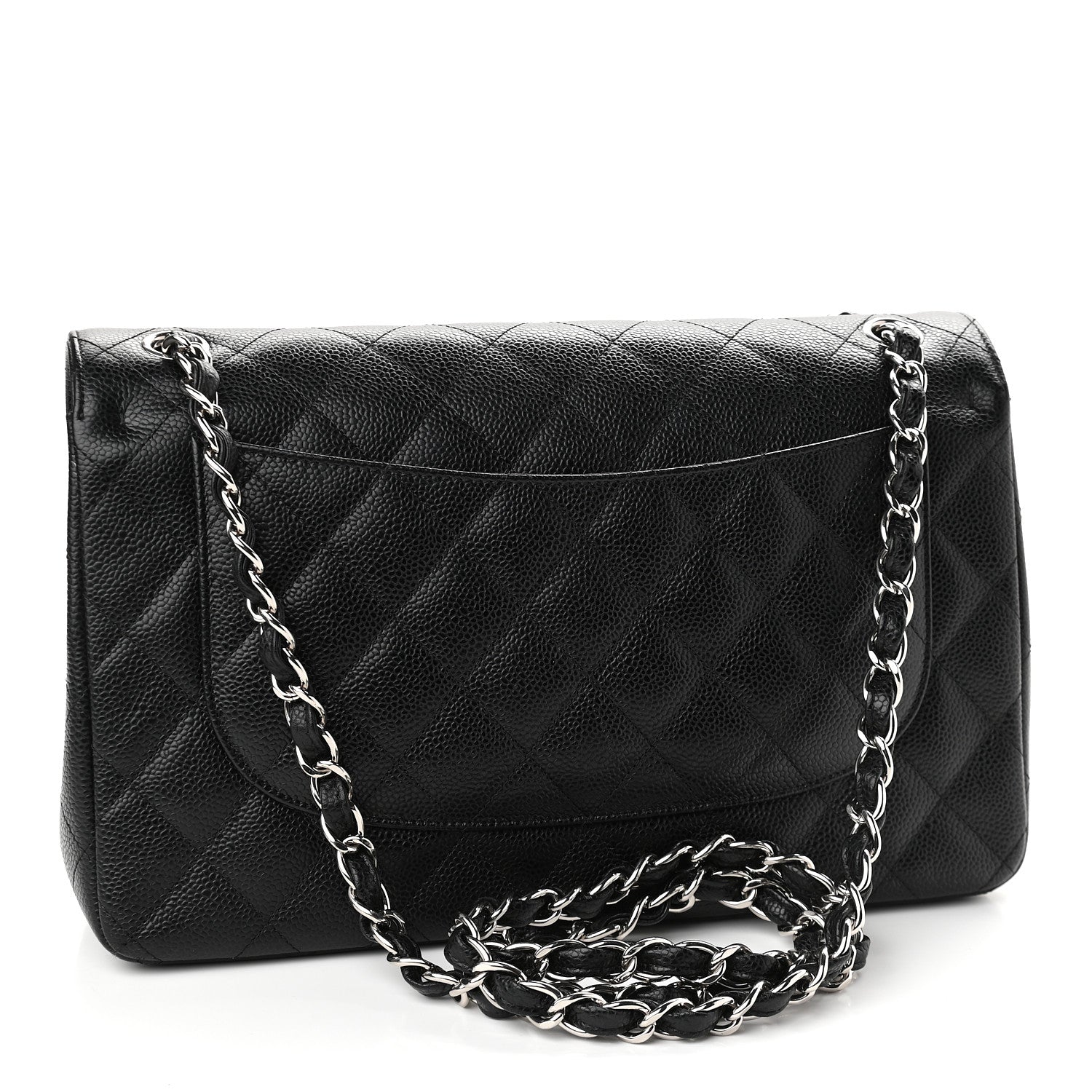 Chanel Caviar Quilted Jumbo Double Flap Black 3 of 13