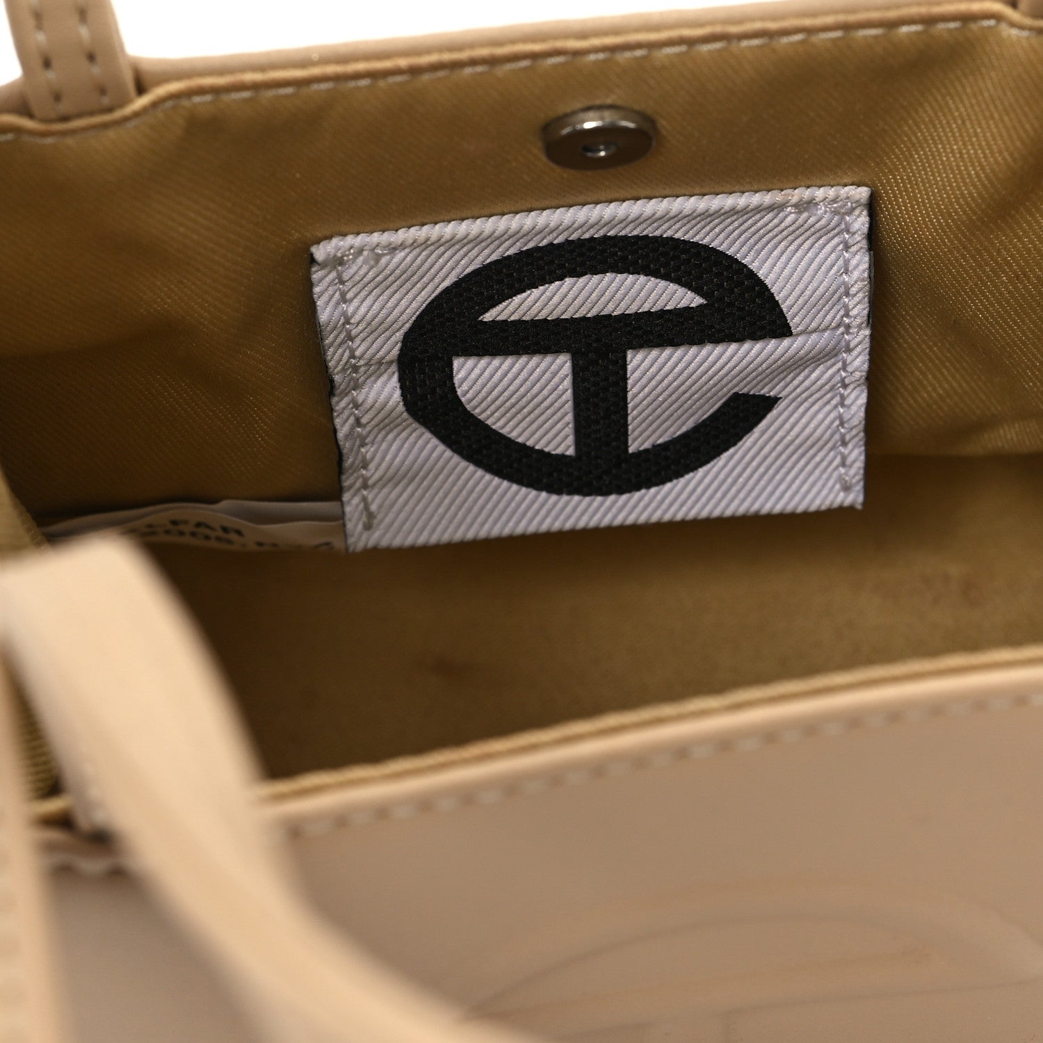 Telfar Vegan Leather Small Shopping Bag Cream 6 of 11