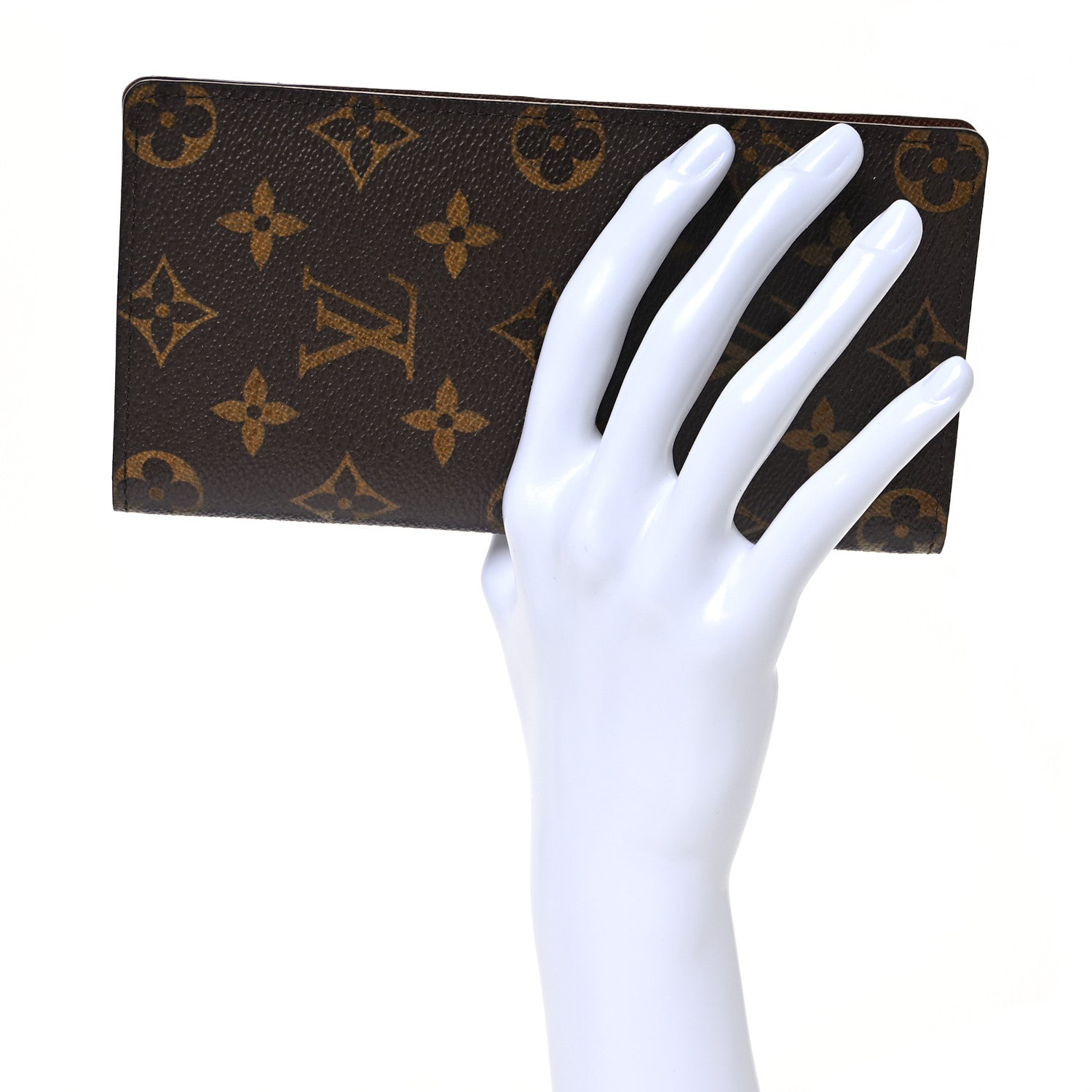 Louis Vuitton Monogram Porte Valeurs Checkbook Wallet 2 of 9