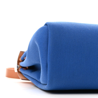 Hermes Military Toile Vache Hunter Herbag Zip Retourne 31 PM Bleu France Fauve 10 of 12