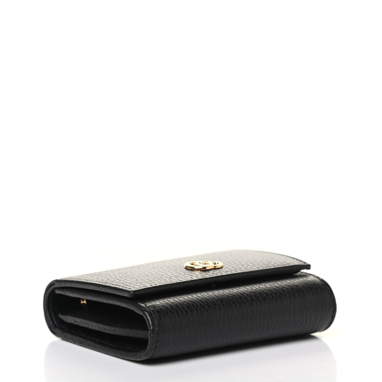 Dollar Calfskin Medium GG Marmont Wallet Black