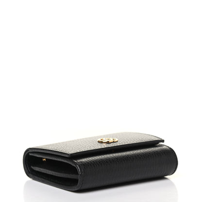 Gucci Dollar Calfskin Medium GG Marmont Wallet Black 3 of 4