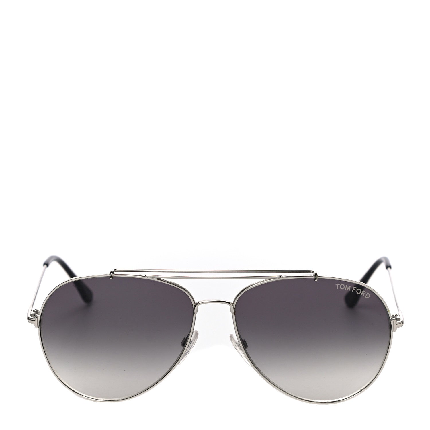 Tom Ford Indiana Aviator Sunglasses TF497 Silver 4 of 7