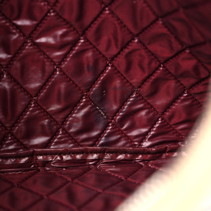 Chanel Lambskin Patchwork Medium Cosmetic Case Multicolor Burgundy 12 of 12