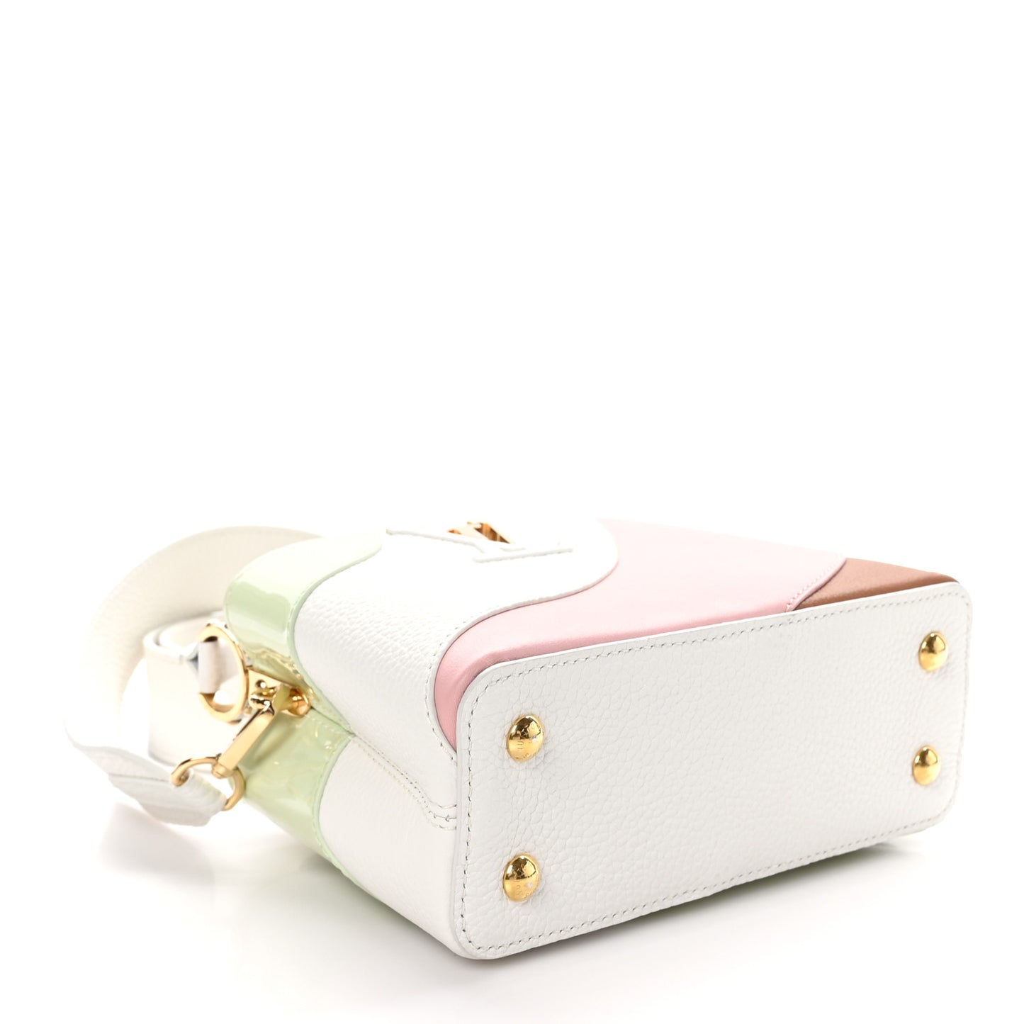 Taurillon Calfskin Patent Gelato Mini Capucines Fraise Pink