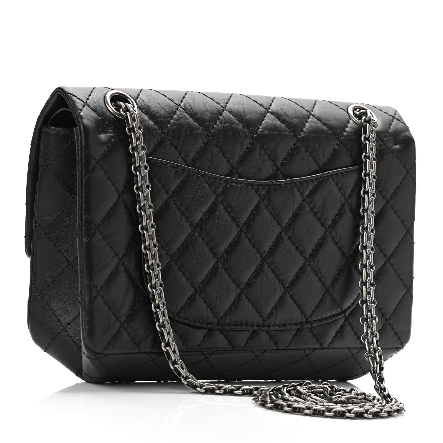 Chanel Aged Calfskin Quilted 2.55 Reissue 225 Flap Black 3 of 11