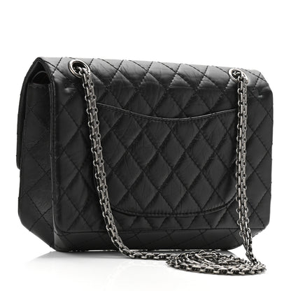 Chanel Aged Calfskin Quilted 2.55 Reissue 225 Flap Black 3 of 11