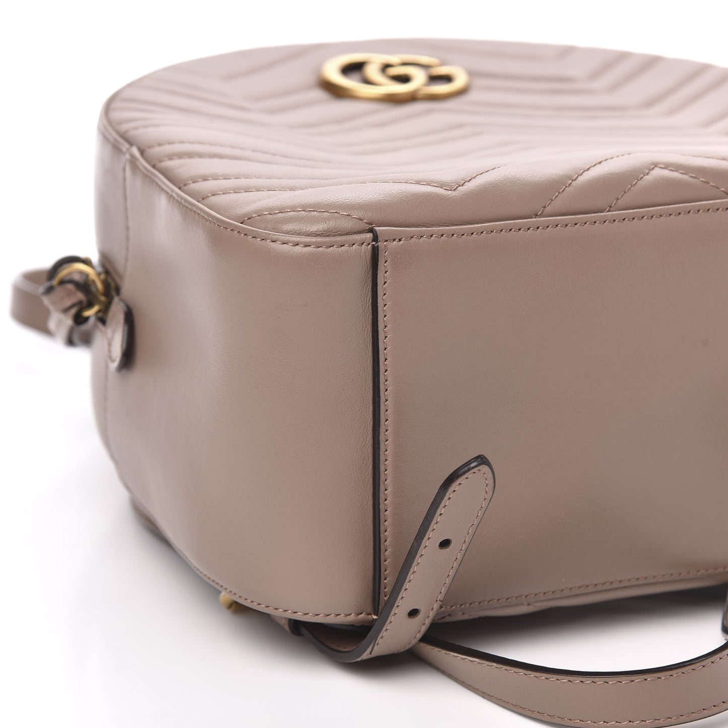 Calfskin Matelasse GG Marmont Dome Backpack Porcelain Rose