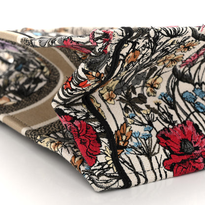 Christian Dior Canvas Embroidered Medium Mille Fleurs Book Tote Multicolor 8 of 9
