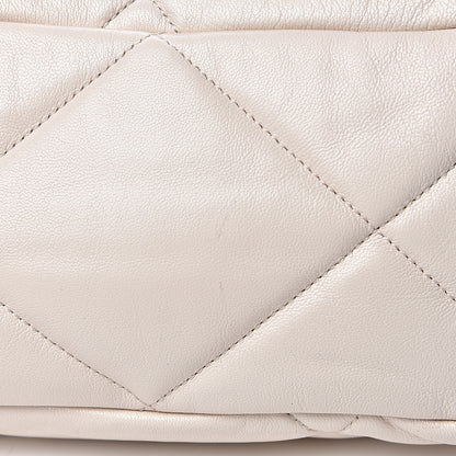 Chanel Lambskin Quilted Maxi 19 Flap Ivory 7 of 10