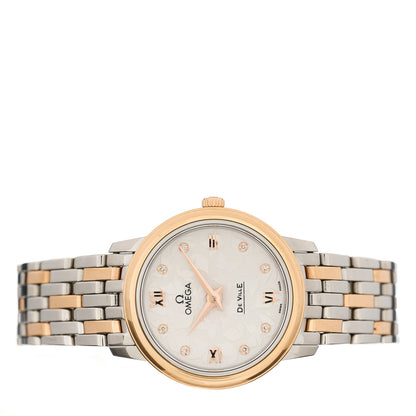 Omega Stainless Steel 18K Red Gold Mother of Pearl 27mm De Ville Prestige Quartz Watch 424.20.27.60.52.002 2 of 5