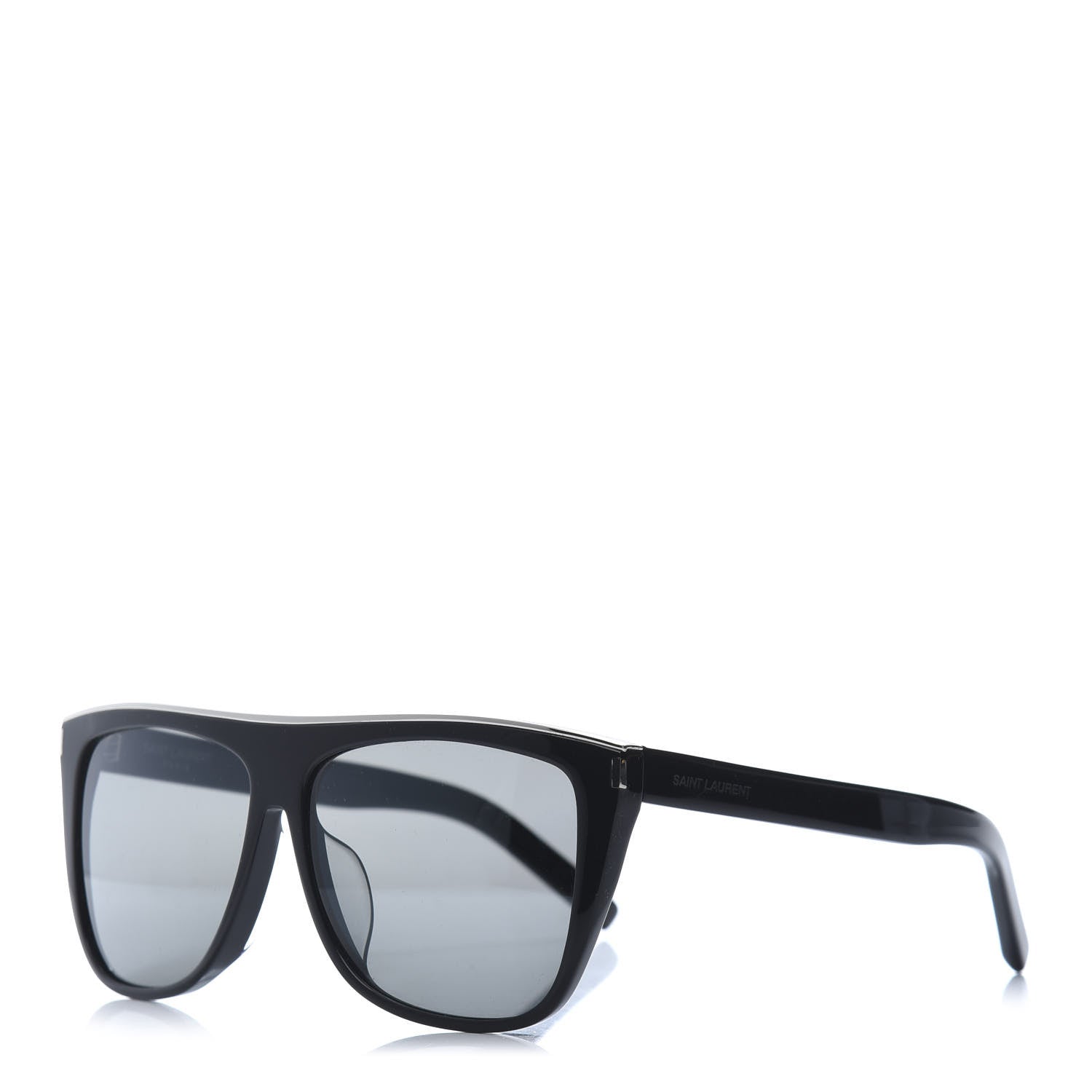 Saint Laurent Flat Top SL1 Sunglasses Black 1 of 9