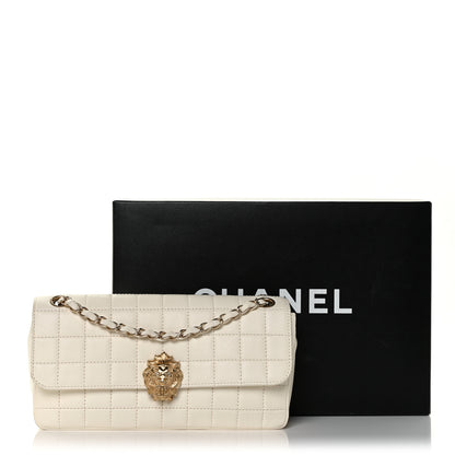 Chanel Lambskin Chocolate Bar Leo Lion Flap White 11 of 11