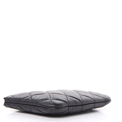 Chanel Lambskin Quilted Small Cosmetic Case Black 4 of 7