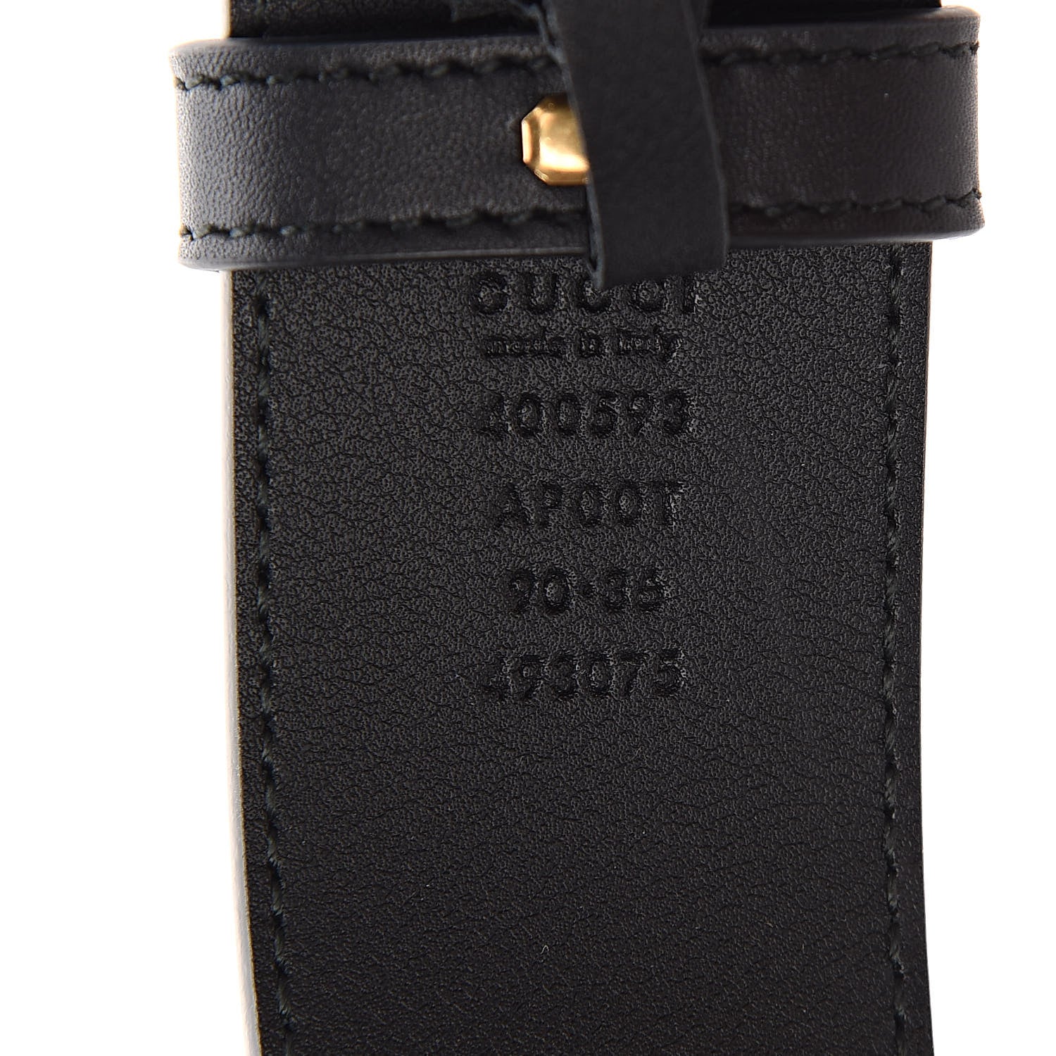Gucci Calfskin Double G 40mm Belt 90 36 Black 6 of 6
