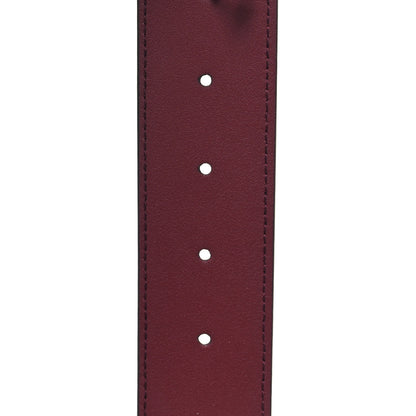 Gucci Ciny Lux Calfskin Patterned Double G 40mm Belt 75 30 Rubicund 5 of 5