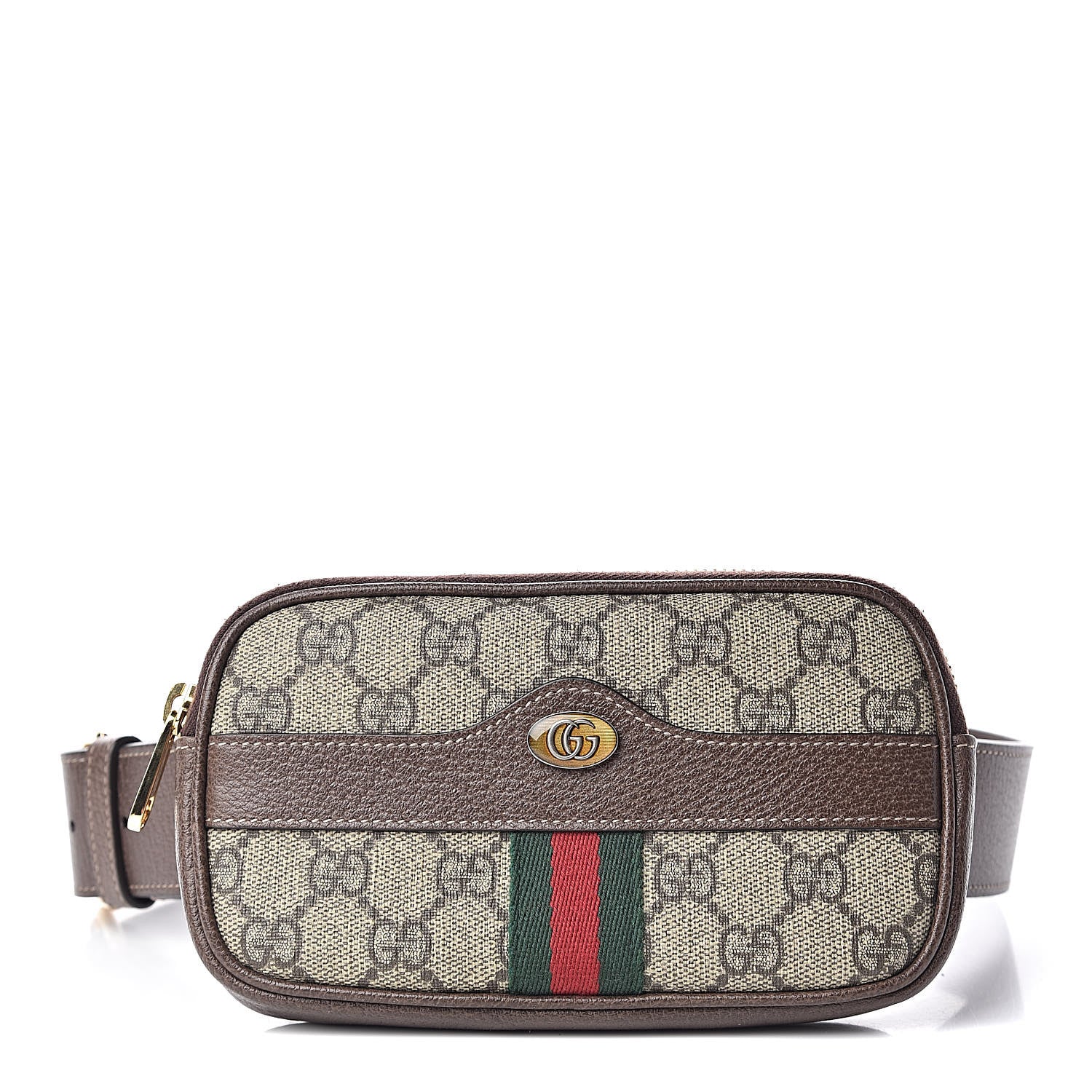 Gucci GG Supreme Monogram Ophidia Belted iPhone Case 75 30 Dark Brown 1 of 11