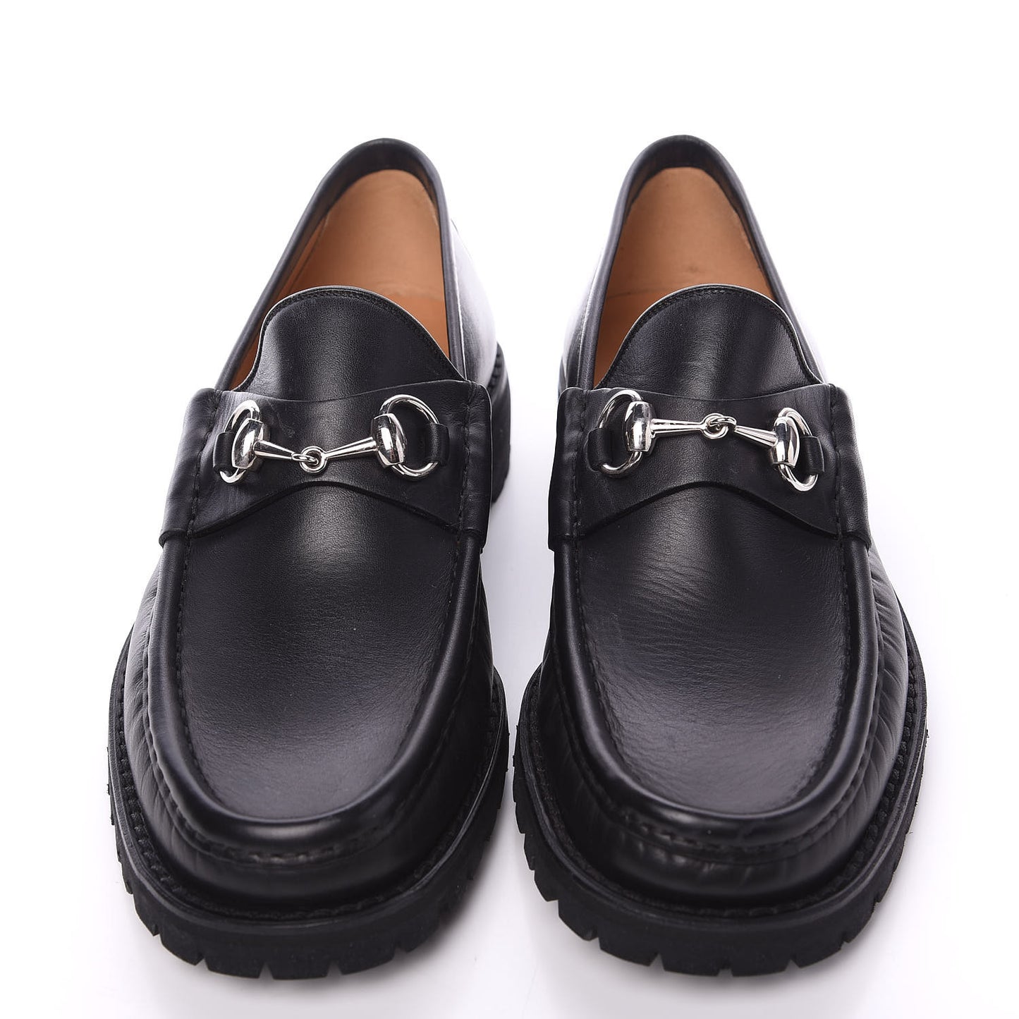 Laredo Calfskin Mens Horsebit Loafers 7 Black