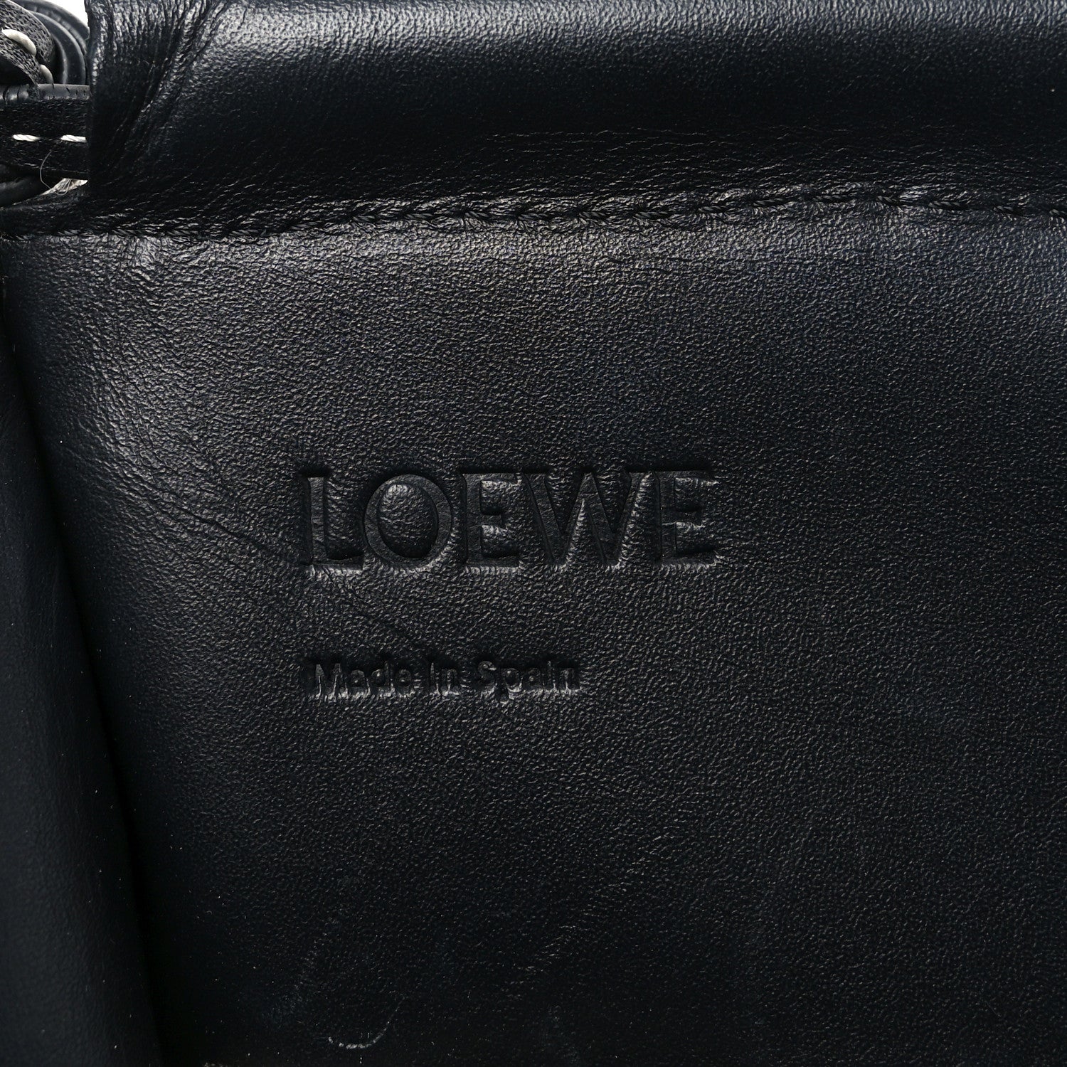 Loewe Grained Calfskin Small Cushion Tote Black 6 of 10