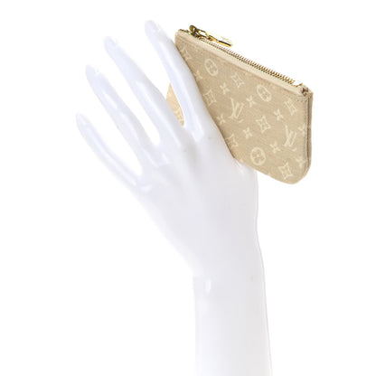 Louis Vuitton Mini Lin Key Pouch Dune 2 of 6