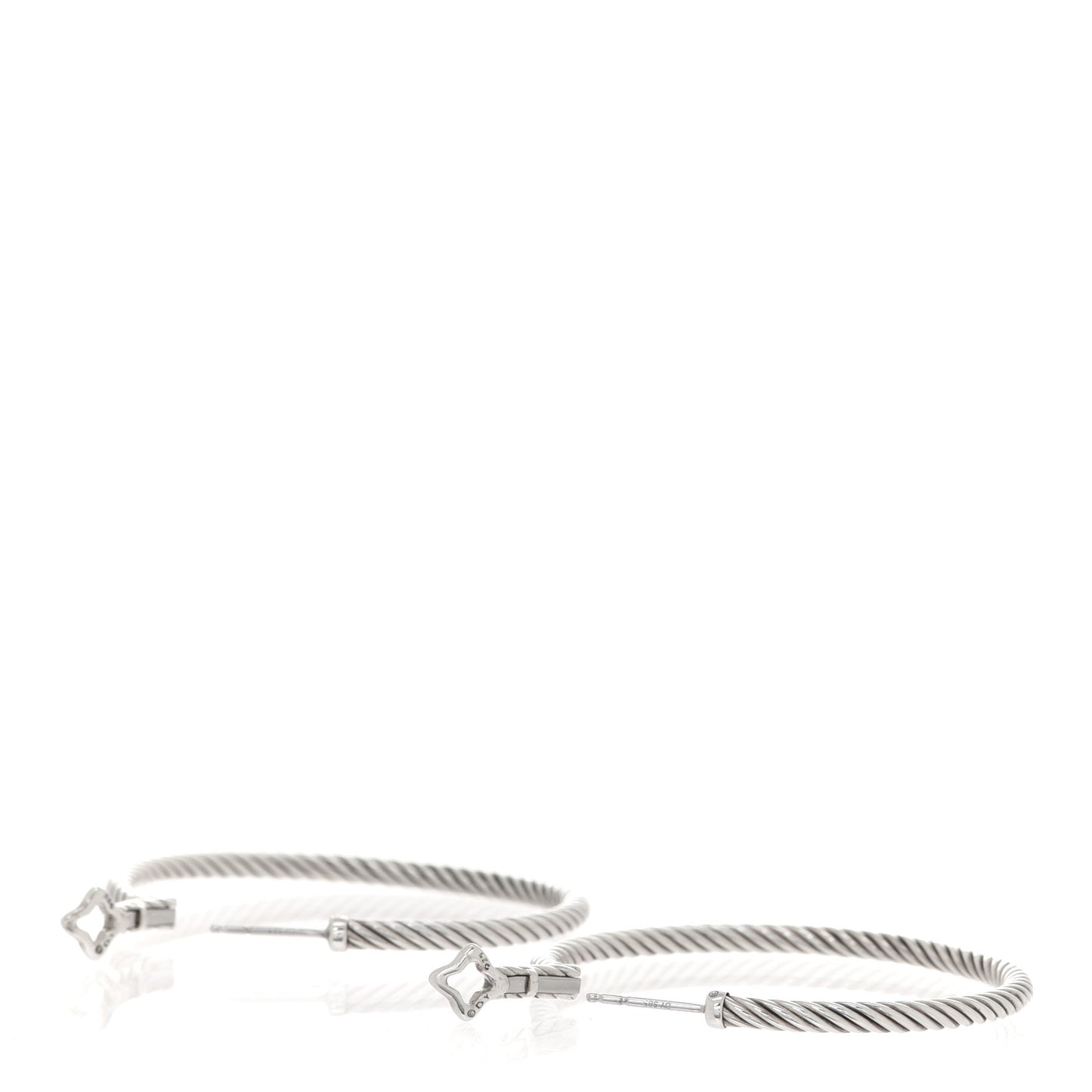 Sterling Silver Medium Cable Classics Hoop Earrings