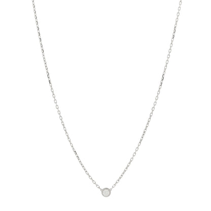 Cartier 18K White Gold Diamond SM D'Amour Pendant Necklace 1 of 5