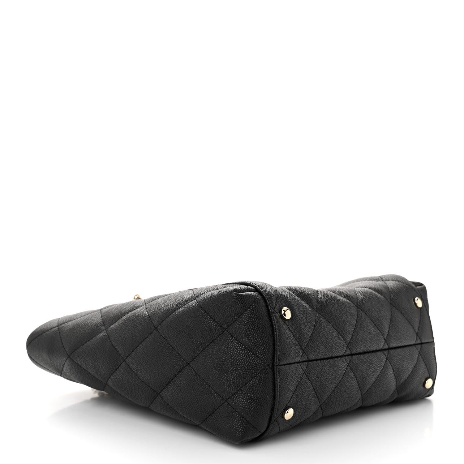 Chanel Caviar Quilted Small Shopping Tote Black 5 of 12