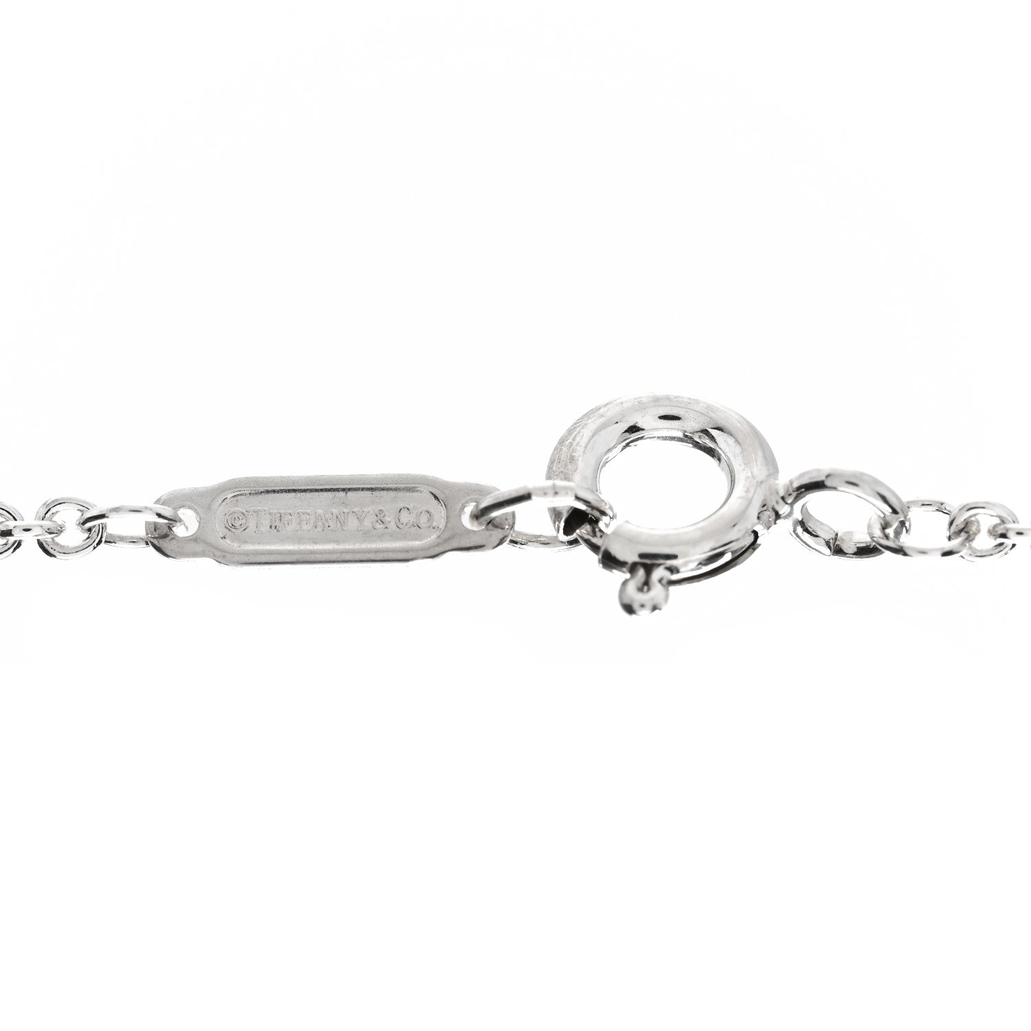 Tiffany Sterling Silver Heart Cutout Pendant Necklace 4 of 6