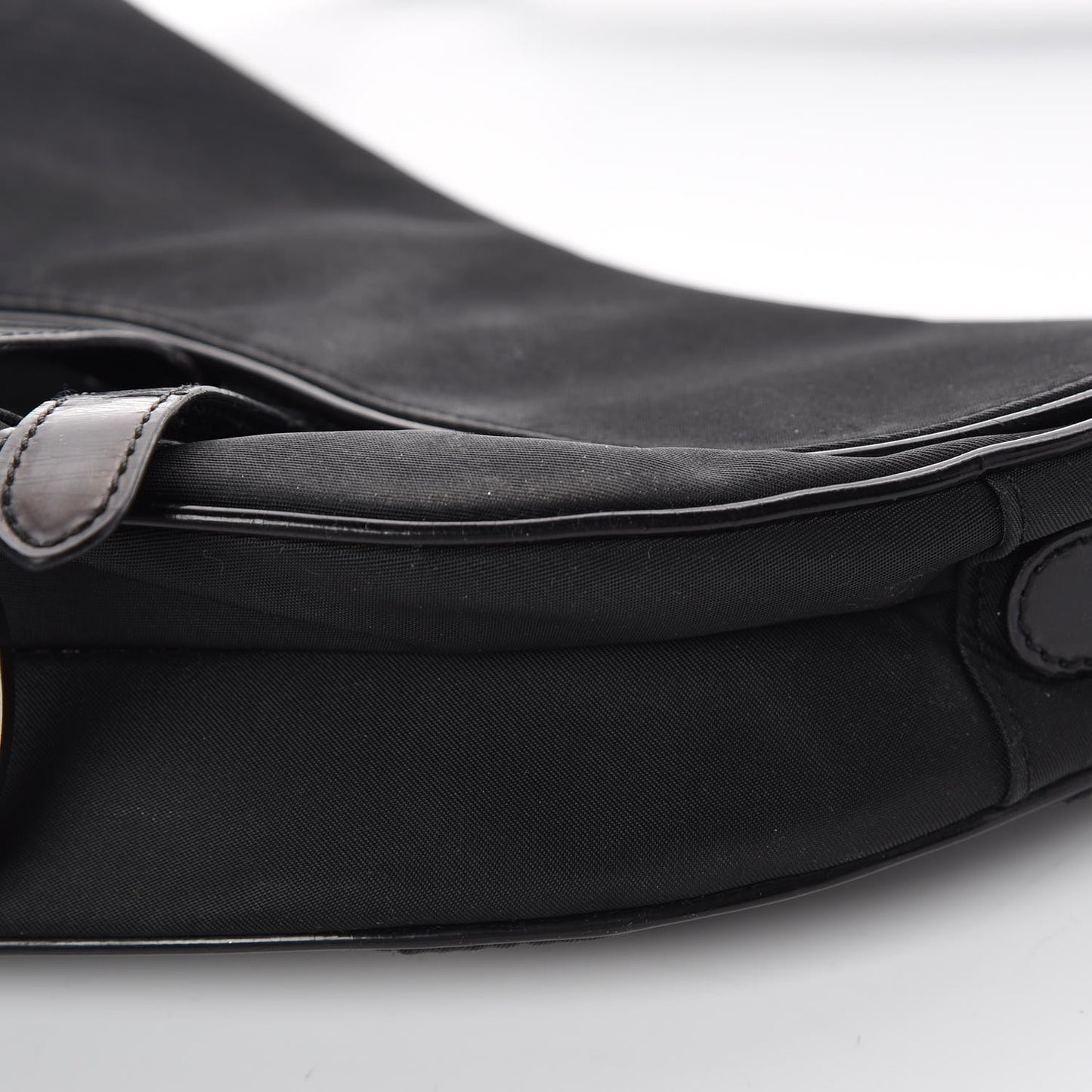 Nylon Saddle Bag Black