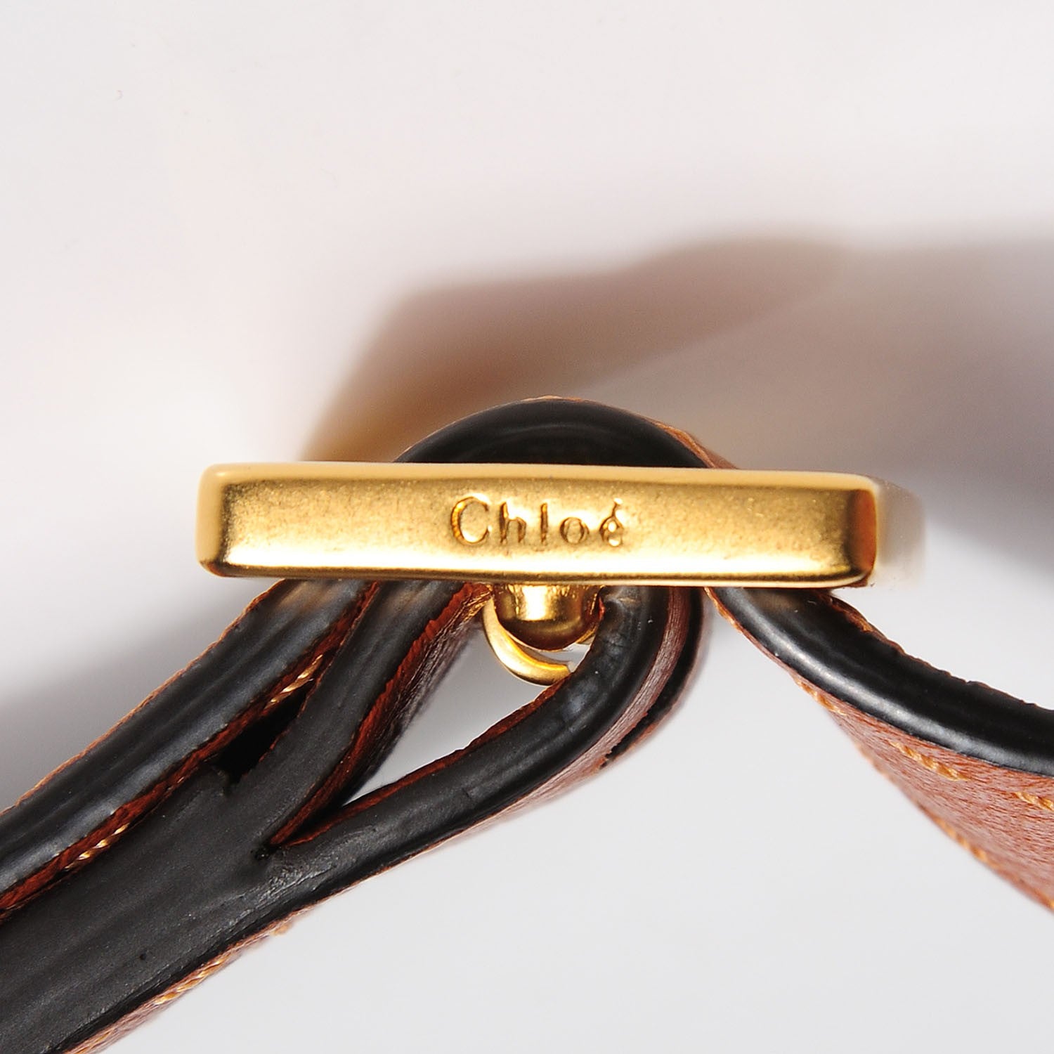 Chloe Calfskin Mini Marcie Round Crossbody Bag Tan 10 of 10