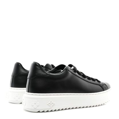 Louis Vuitton Calfskin Time Out Sneakers 38 Black 4 of 10
