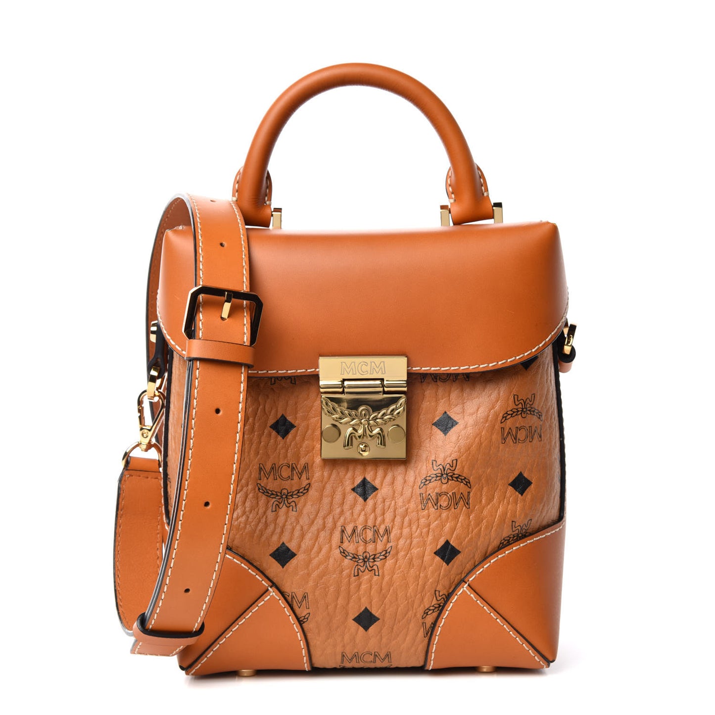 Visetos Small Soft Berlin Crossbody Cognac