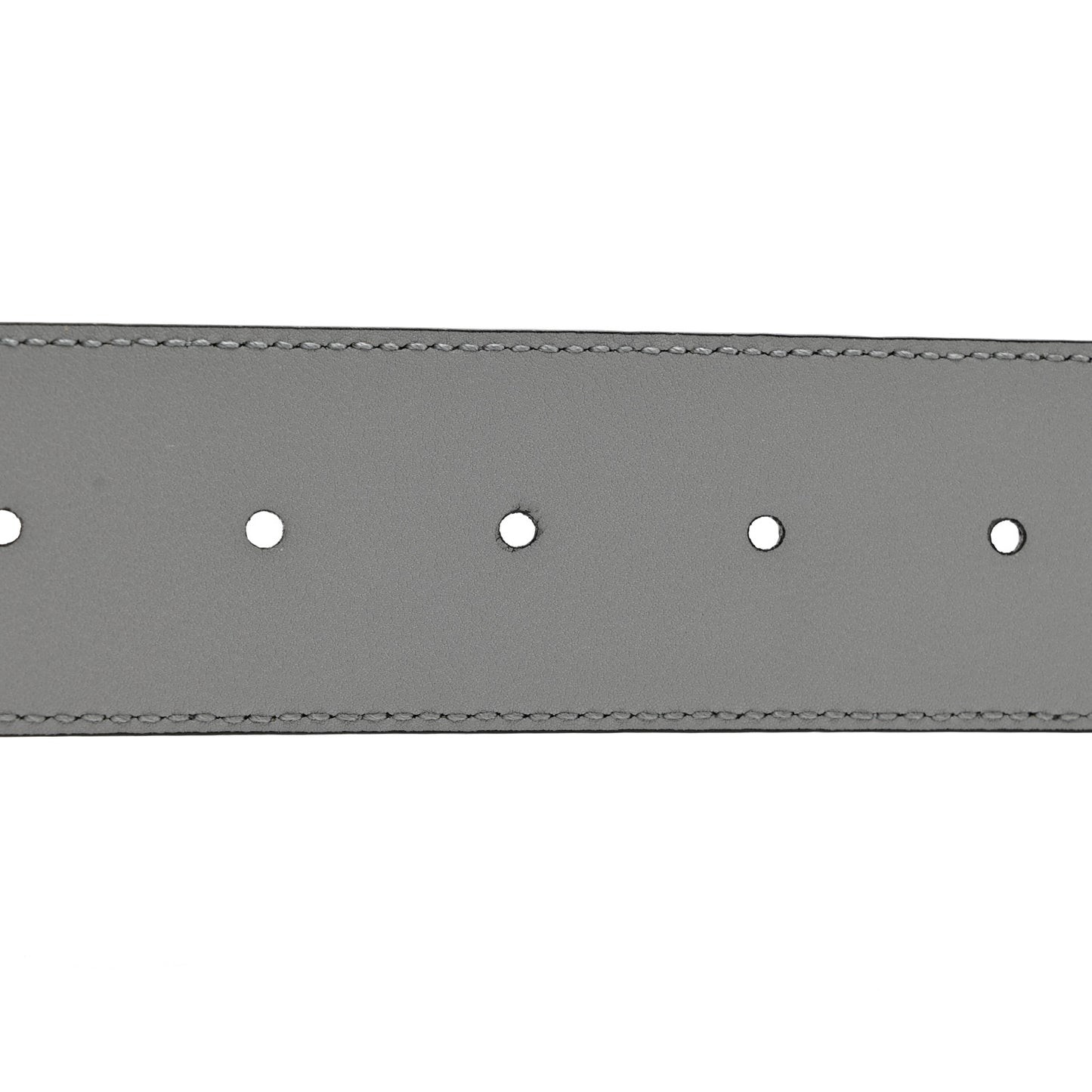 Azalea Calfskin Enamel Monochrome Double G 40mm Belt 100 40 Deep Grey