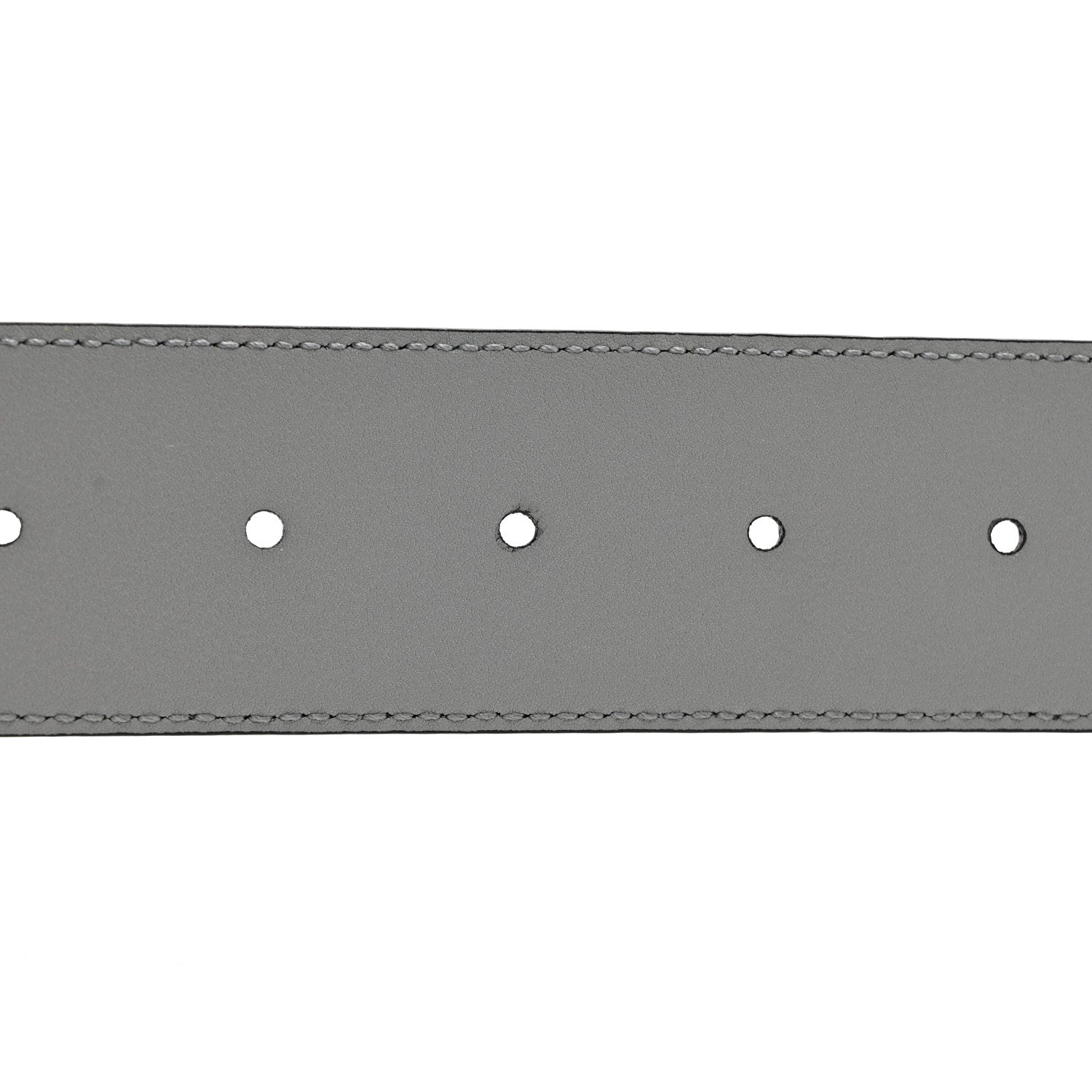 Gucci Azalea Calfskin Enamel Monochrome Double G 40mm Belt 100 40 Deep Grey 5 of 5