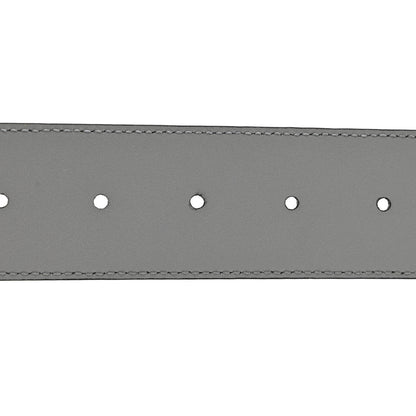 Gucci Azalea Calfskin Enamel Monochrome Double G 40mm Belt 100 40 Deep Grey 5 of 5